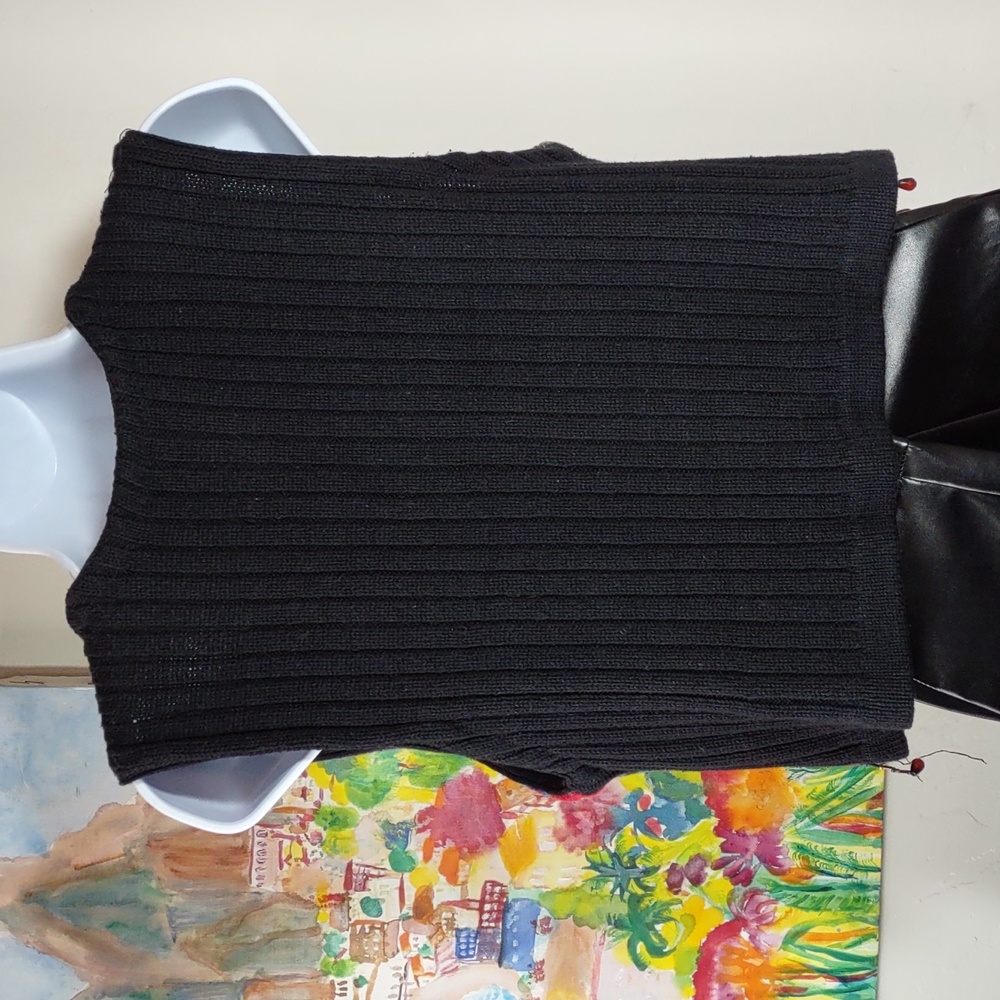 Vintage Carole Little Sport Petite Embellished Sweater Vest - Picture 4 of 6